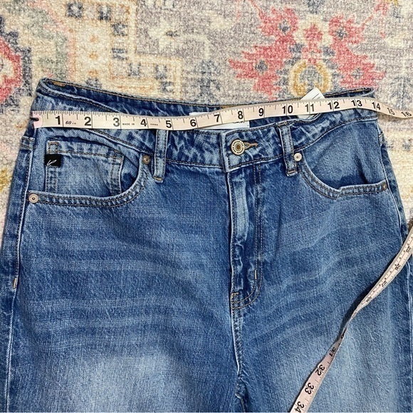 Kancan Buckle 27/7‎ Ultra High Rise Cuffed Mom Jeans Distressed - Picture 11 of 13